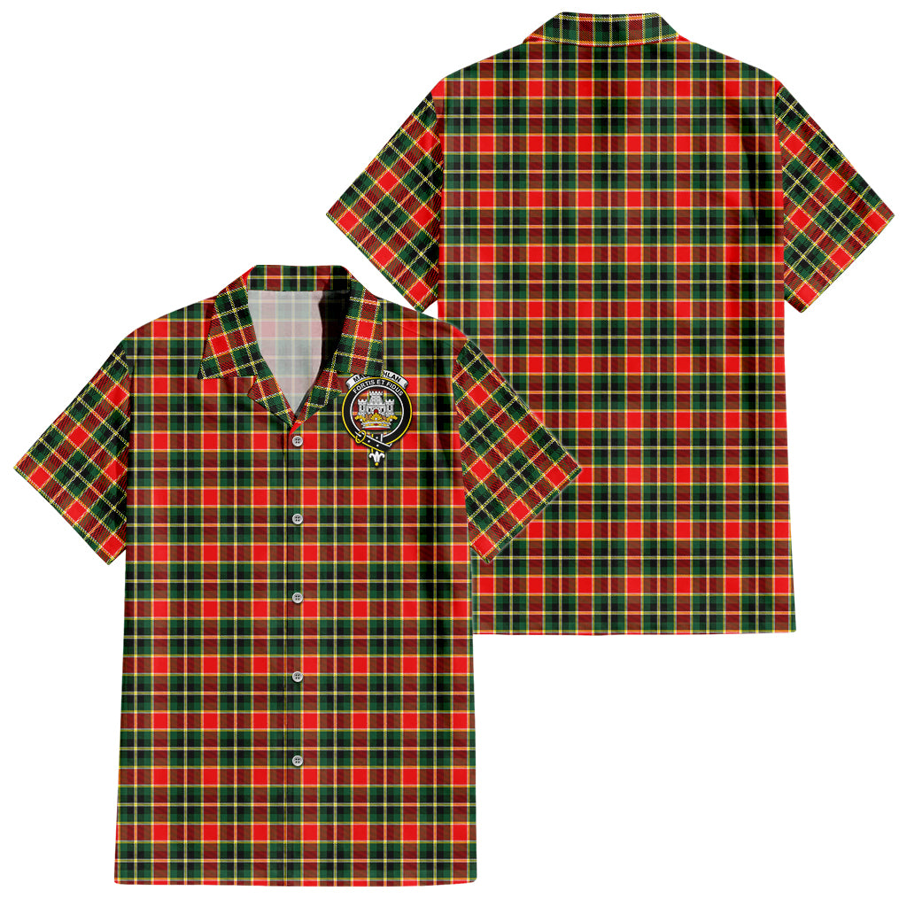 maclachlan-hunting-modern-tartan-short-sleeve-button-down-shirt-with-family-crest