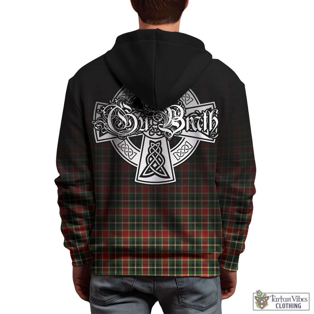 Tartan Vibes Clothing MacLachlan Hunting Modern Tartan Hoodie Featuring Alba Gu Brath Family Crest Celtic Inspired