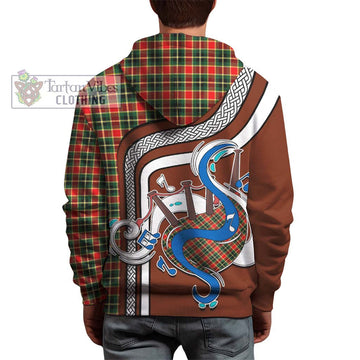 MacLachlan Hunting Modern Tartan Hoodie with Epic Bagpipe Style