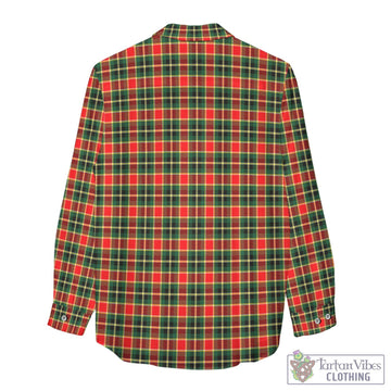 MacLachlan Hunting Modern Tartan Women's Casual Shirt with Family Crest