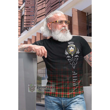 MacLachlan Hunting Modern Tartan Cotton T-shirt Featuring Alba Gu Brath Family Crest Celtic Inspired