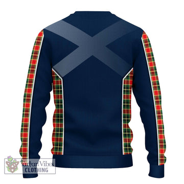 MacLachlan Hunting Modern Tartan Ugly Sweater with Family Crest and Lion Rampant Vibes Sport Style