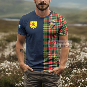 MacLachlan Hunting Modern Tartan T-Shirt Alba with Scottish Lion Royal Arm Half Style