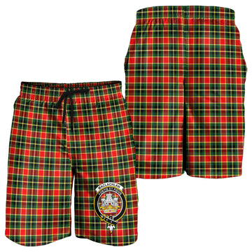 MacLachlan Hunting Modern Tartan Mens Shorts with Family Crest