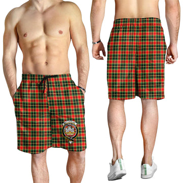 MacLachlan Hunting Modern Tartan Mens Shorts with Family Crest