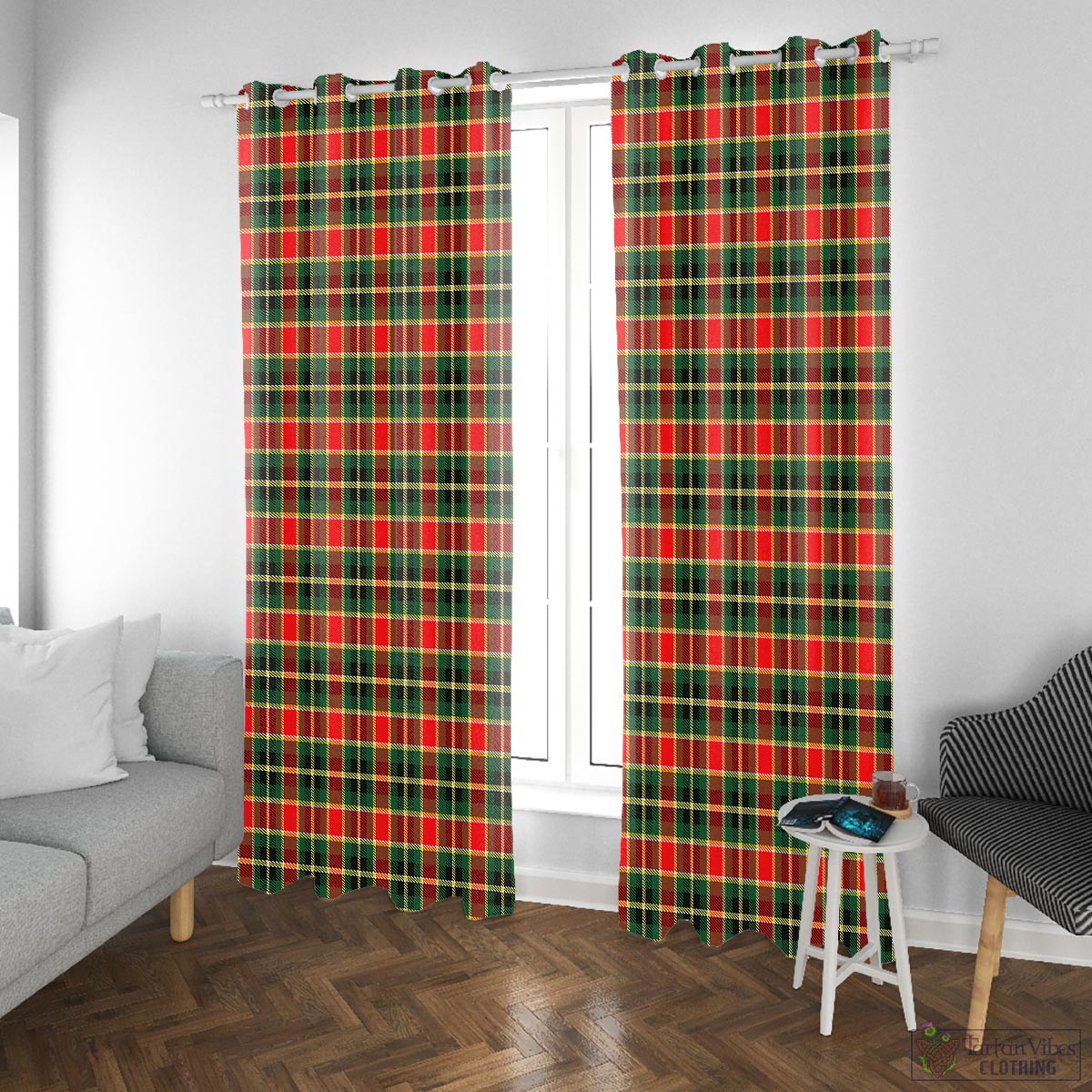 MacLachlan Hunting Modern Tartan Window Curtain