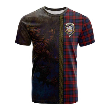 MacLachlan (McLachlan) Tartan Family Crest Cotton T-shirt Alba Gu Brath Be Brave Lion Ancient Style Kid's Shirt - Tartan Vibes Clothing