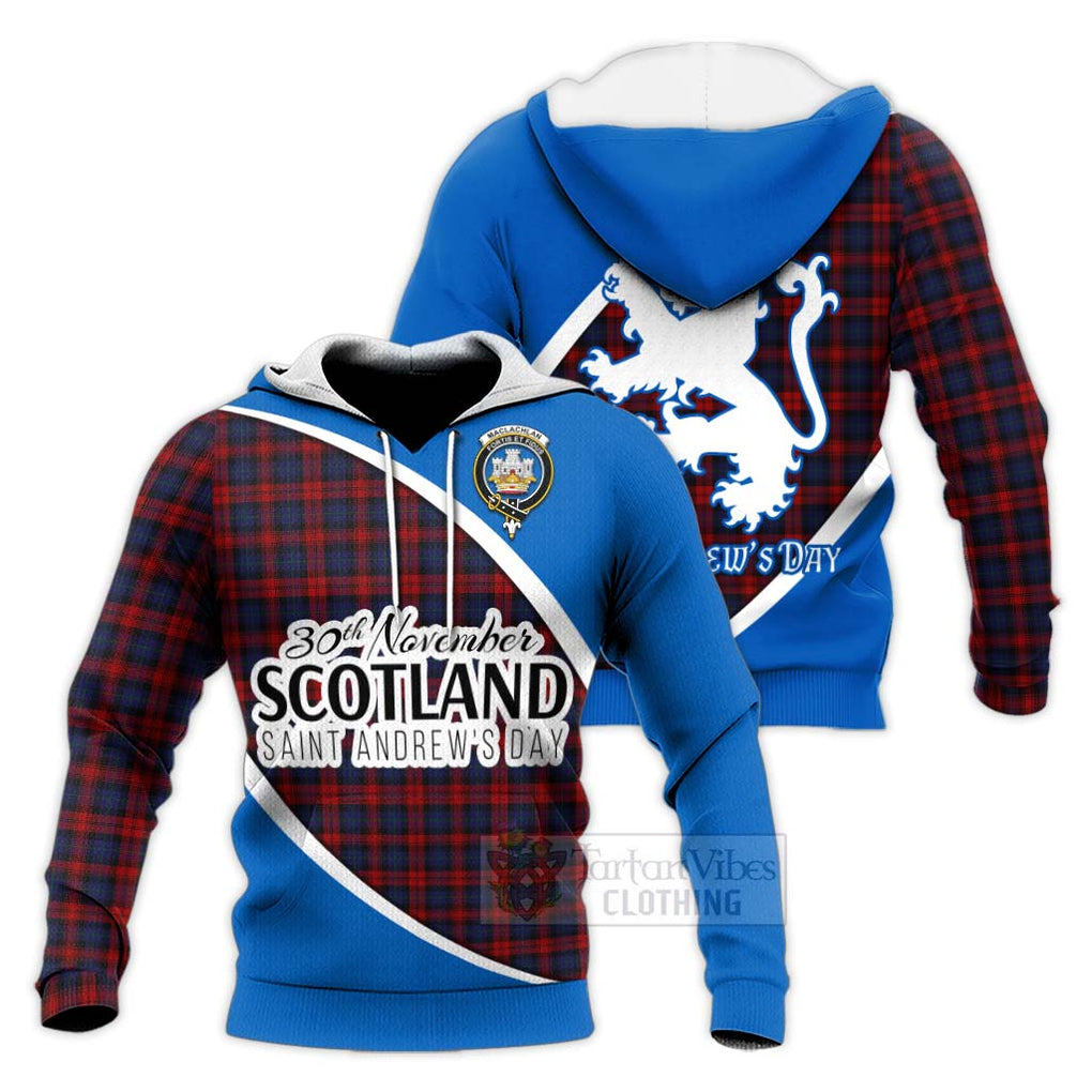 Tartan Vibes Clothing MacLachlan (McLachlan) Family Crest Tartan Knitted Hoodie Celebrate Saint Andrew's Day in Style