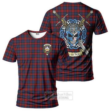 MacLachlan (McLachlan) Tartan T-Shirt with Family Crest Celtic Skull Style