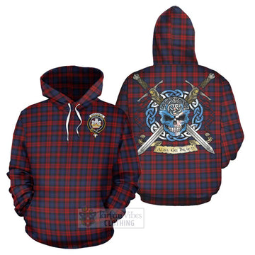 MacLachlan (McLachlan) Tartan Hoodie with Family Crest Celtic Skull Style