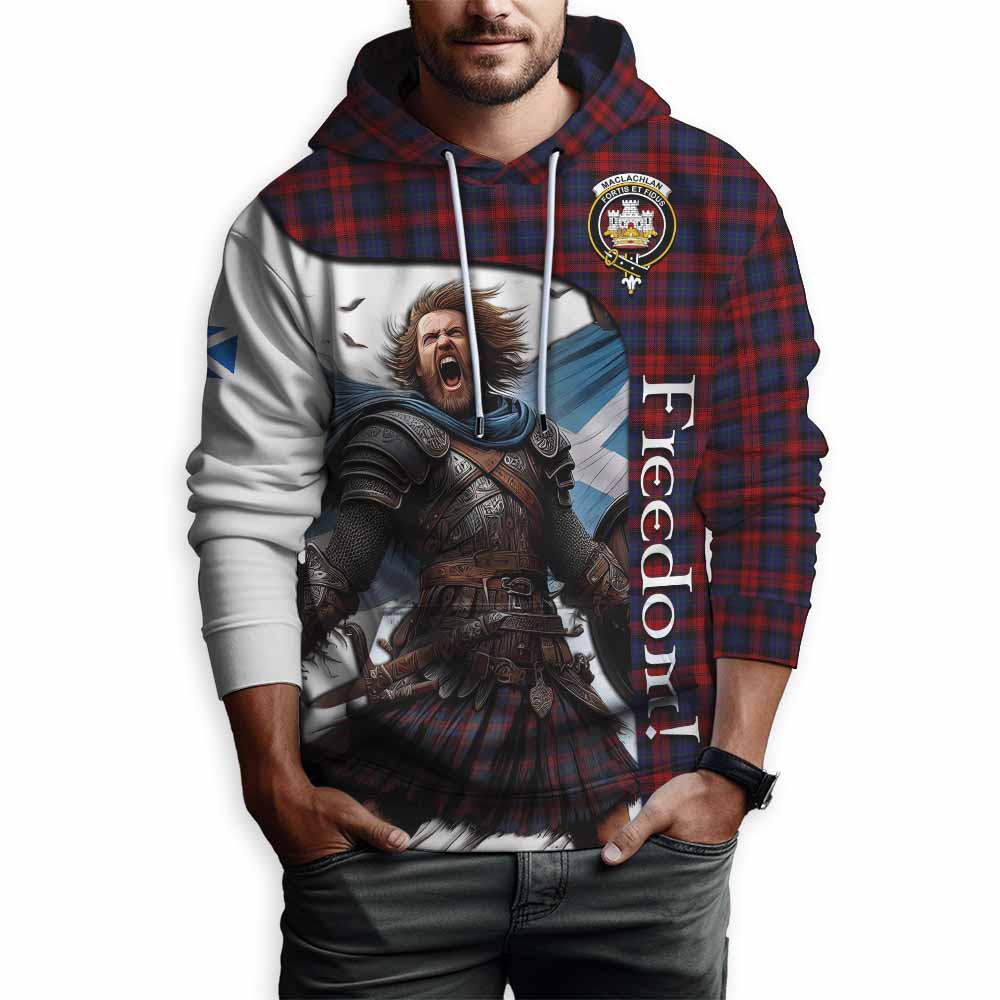 Tartan Vibes Clothing MacLachlan (McLachlan) Crest Tartan Hoodie Inspired by the Freedom of Scottish Warrior