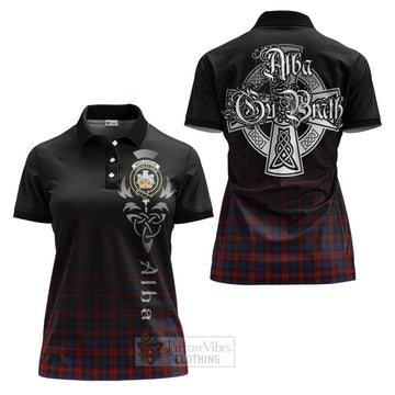 MacLachlan (McLachlan) Tartan Women's Polo Shirt Featuring Alba Gu Brath Family Crest Celtic Inspired