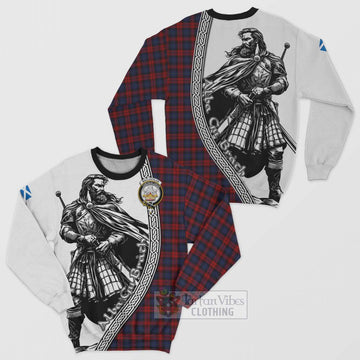 MacLachlan (McLachlan) Tartan Clan Crest Sweatshirt with Highlander Warrior Celtic Style