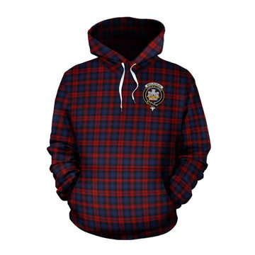 MacLachlan (McLachlan) Tartan Cotton Hoodie with Family Crest Celtic Skull Style