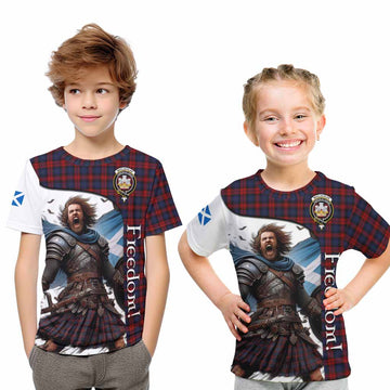 MacLachlan (McLachlan) Crest Tartan Kid T-Shirt Inspired by the Freedom of Scottish Warrior