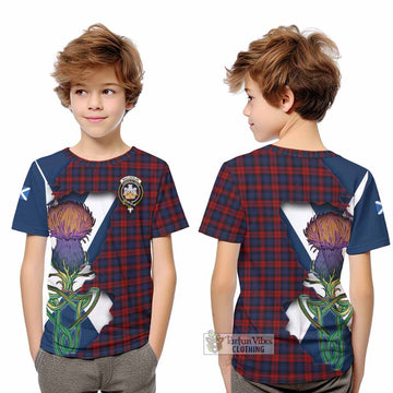 MacLachlan (McLachlan) Tartan Family Crest Kid T-Shirt Scottish Thistle Celtic Inspired - Tartan Vibes Clothing