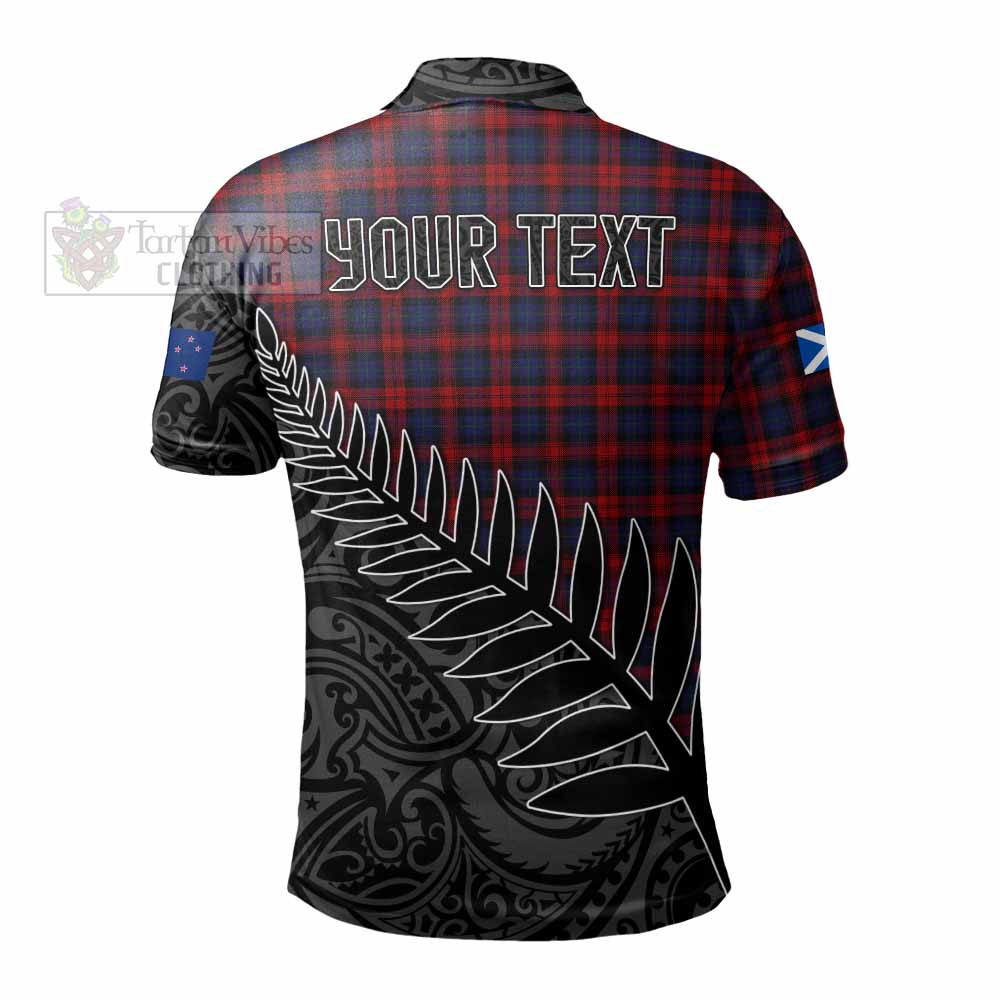 MacLachlan (McLachlan) Crest Tartan Polo Shirt with New Zealand Silver Fern Half Style