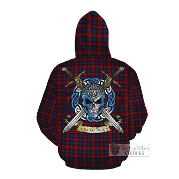 MacLachlan (McLachlan) Tartan Cotton Hoodie with Family Crest Celtic Skull Style