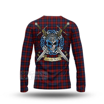 MacLachlan (McLachlan) Tartan Long Sleeve T-Shirt with Family Crest Celtic Skull Style