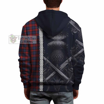 MacLachlan (McLachlan) Tartan Hoodie with Family Crest Cross Sword Thistle Celtic Vibes