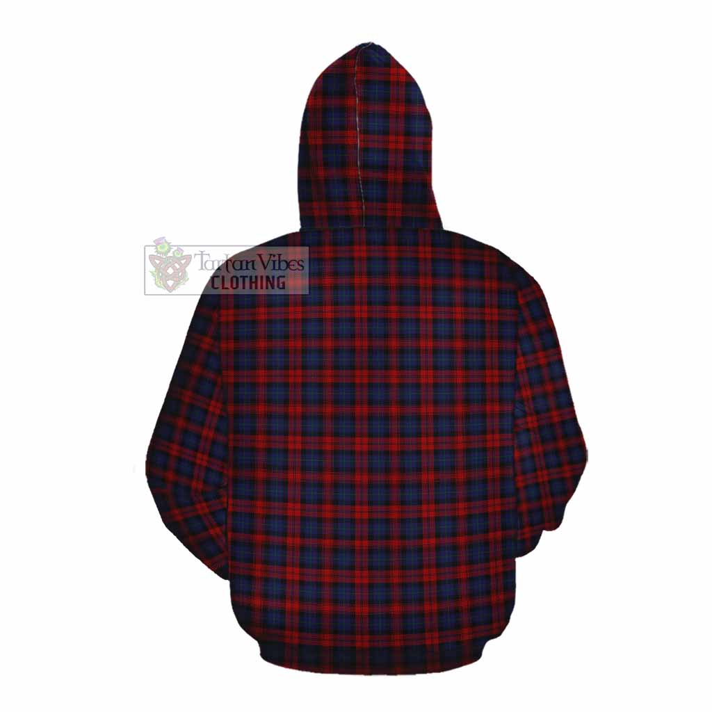 Tartan Vibes Clothing MacLachlan (McLachlan) Tartan Cotton Hoodie with Family Crest DNA In Me Style