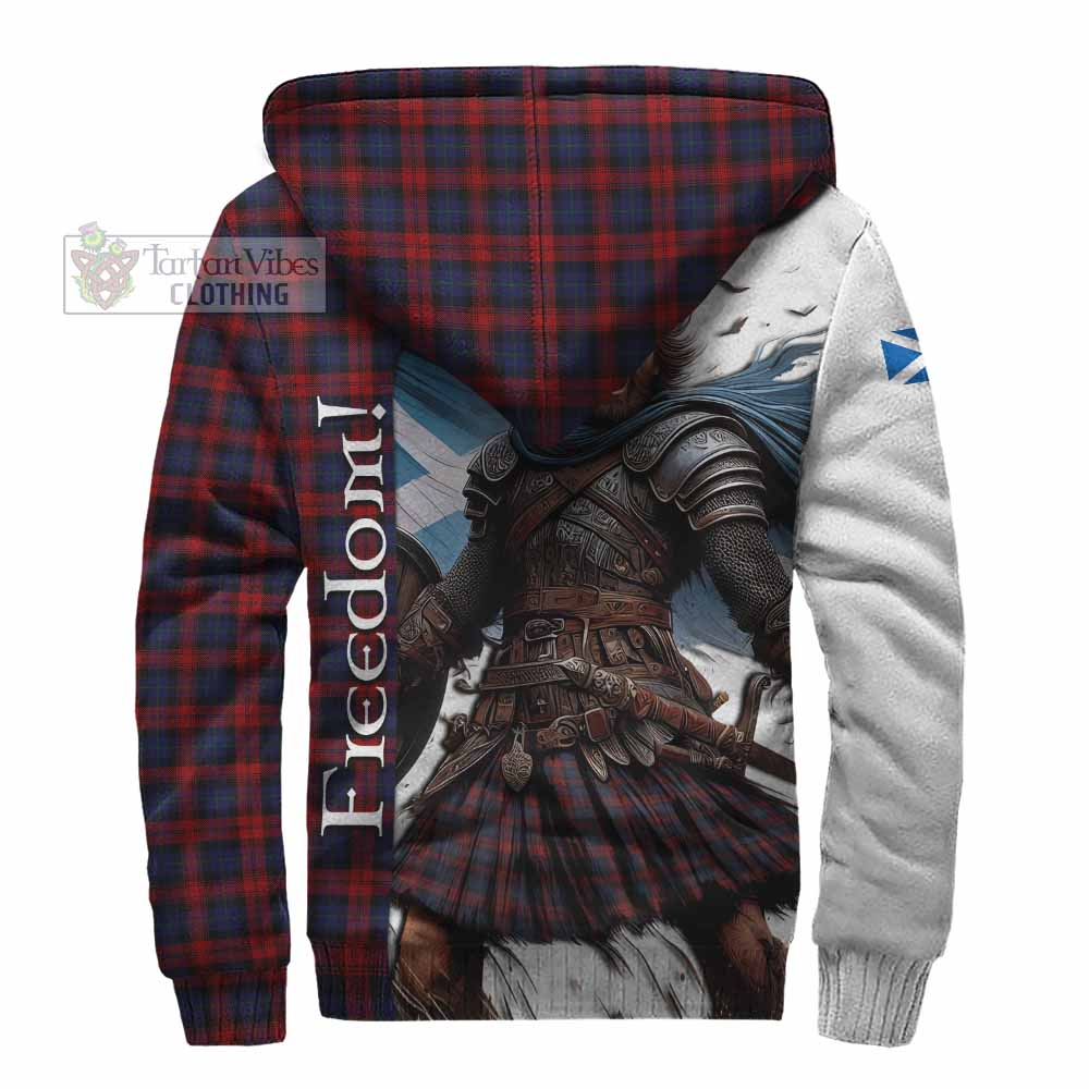 Tartan Vibes Clothing MacLachlan (McLachlan) Crest Tartan Sherpa Hoodie Inspired by the Freedom of Scottish Warrior