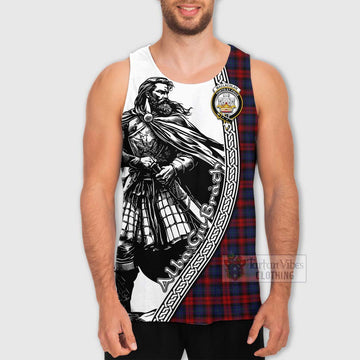 MacLachlan (McLachlan) Tartan Clan Crest Men's Tank Top with Highlander Warrior Celtic Style