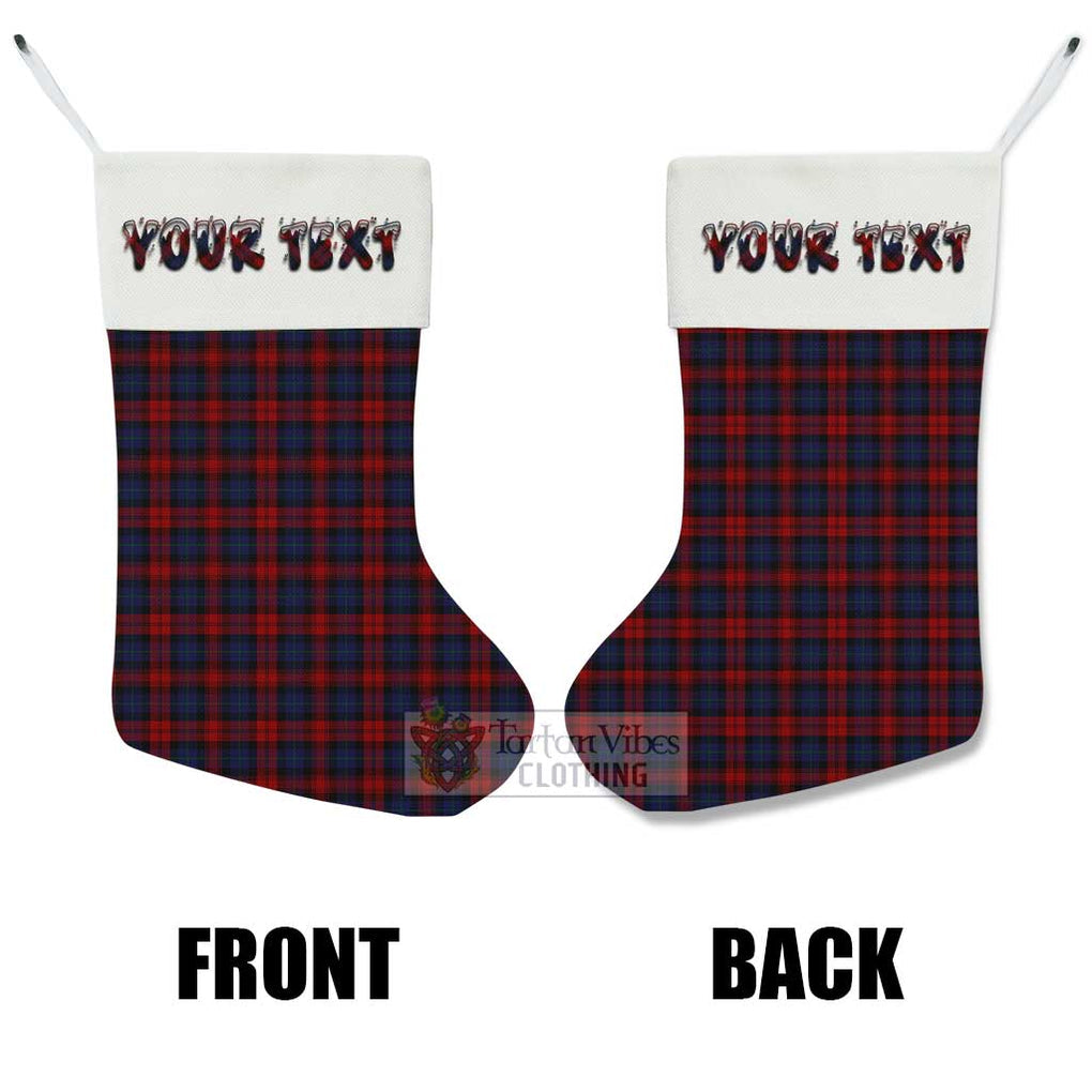 Tartan Vibes Clothing MacLachlan (McLachlan) Tartan Christmas Stocking with Personalized Text