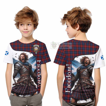 MacLachlan (McLachlan) Crest Tartan Kid T-Shirt Inspired by the Freedom of Scottish Warrior