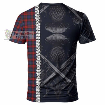 MacLachlan (McLachlan) Tartan T-Shirt with Family Crest Cross Sword Thistle Celtic Vibes