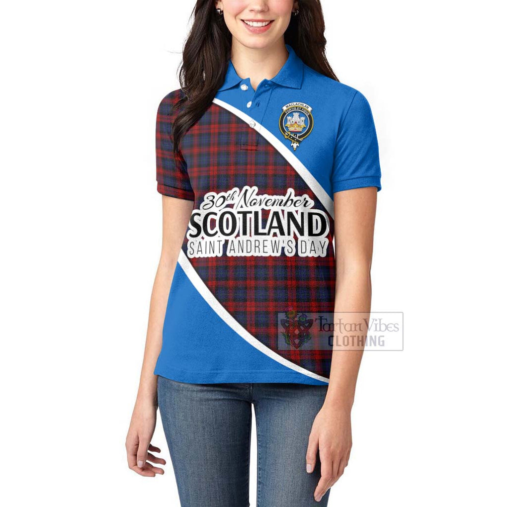 Tartan Vibes Clothing MacLachlan (McLachlan) Family Crest Tartan Women's Polo Shirt Celebrate Saint Andrew's Day in Style