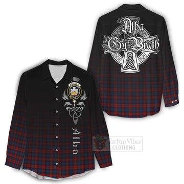 MacLachlan (McLachlan) Tartan Women's Casual Shirt Featuring Alba Gu Brath Family Crest Celtic Inspired