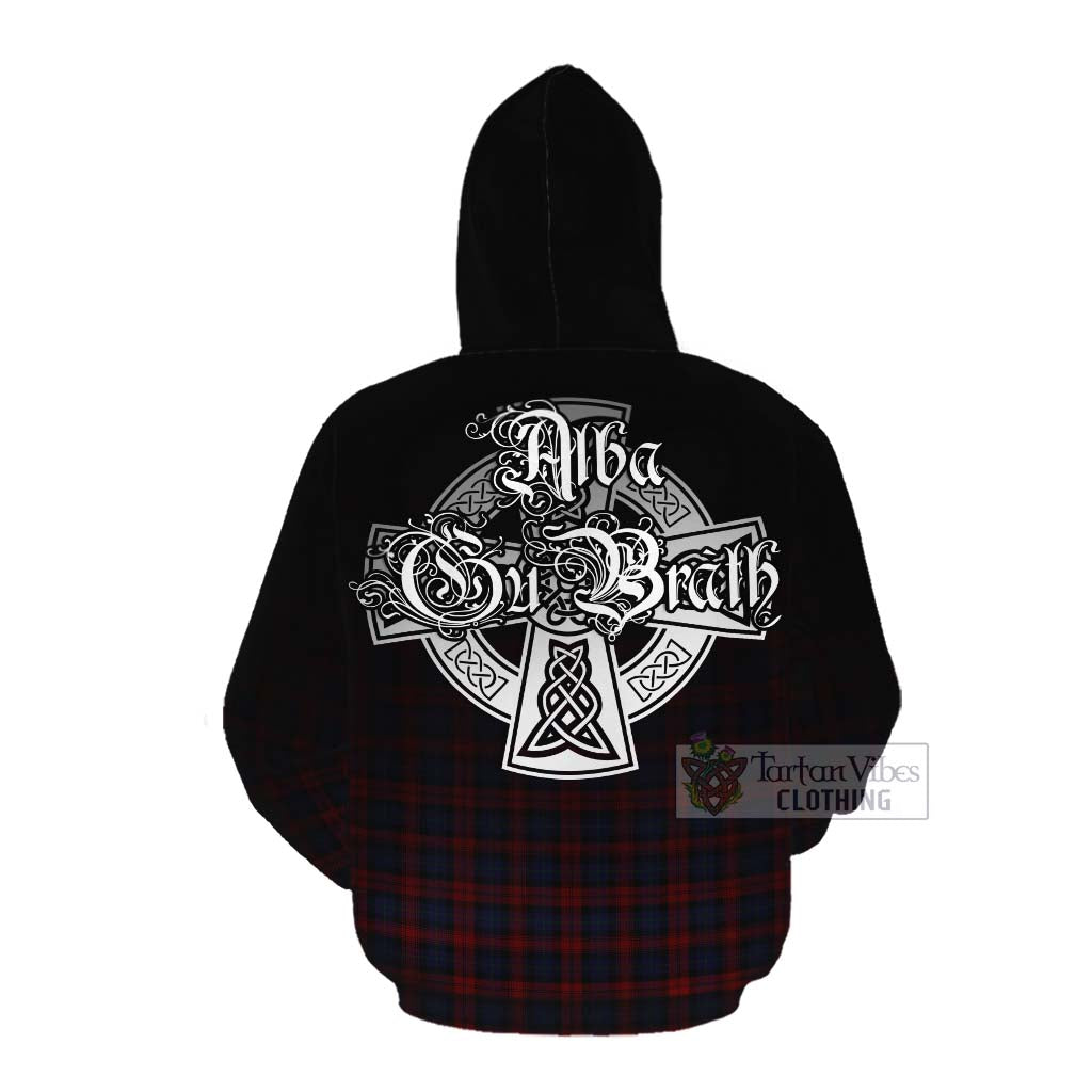 Tartan Vibes Clothing MacLachlan (McLachlan) Tartan Cotton Hoodie Featuring Alba Gu Brath Family Crest Celtic Inspired