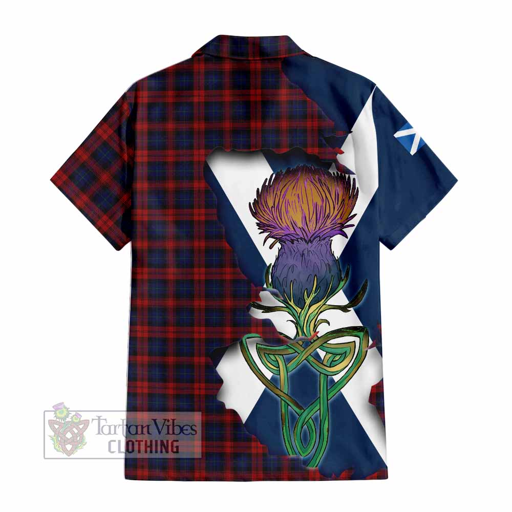 MacLachlan (McLachlan) Tartan Family Crest Hawaiian Shirt Scottish Thistle Celtic Inspired - Tartan Vibes Clothing