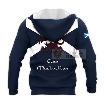 MacLachlan (McLachlan) Tartan Lion Rampant Knitted Hoodie Proudly Display Your Heritage with Alba Gu Brath and Clan Name