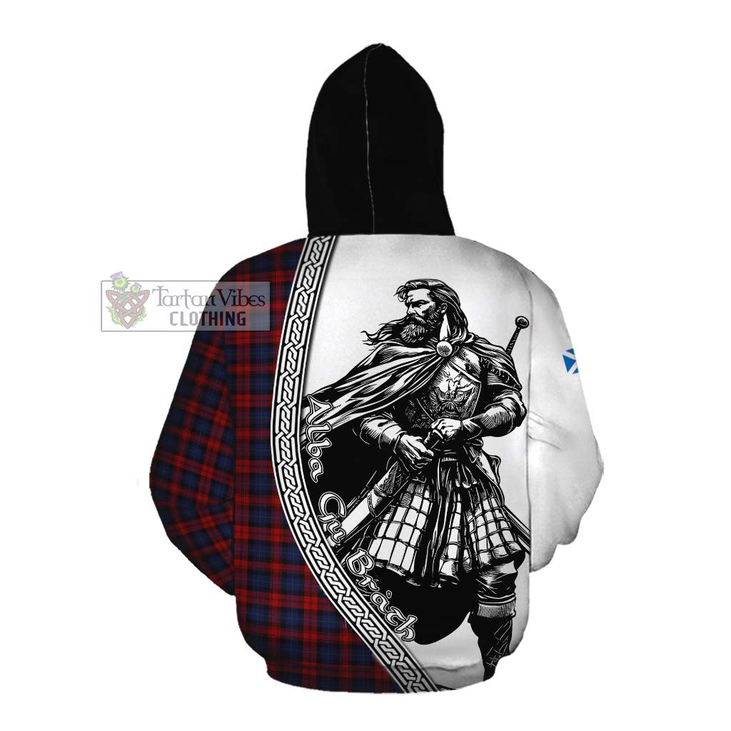 Tartan Vibes Clothing MacLachlan (McLachlan) Tartan Clan Crest Cotton Hoodie with Highlander Warrior Celtic Style