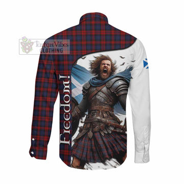 MacLachlan (McLachlan) Crest Tartan Long Sleeve Button Shirt Inspired by the Freedom of Scottish Warrior