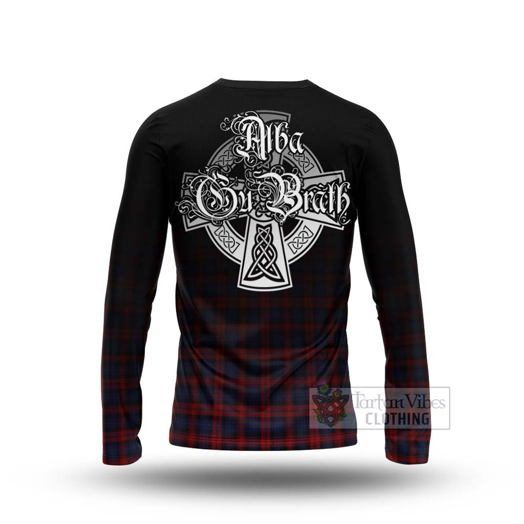 Tartan Vibes Clothing MacLachlan (McLachlan) Tartan Long Sleeve T-Shirt Featuring Alba Gu Brath Family Crest Celtic Inspired