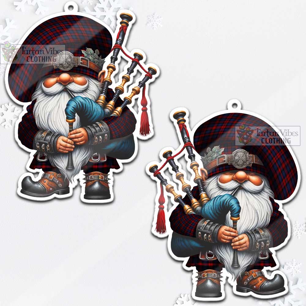 Tartan Vibes Clothing MacLachlan (McLachlan) Tartan Badpiper Gnome Christmas Ornament