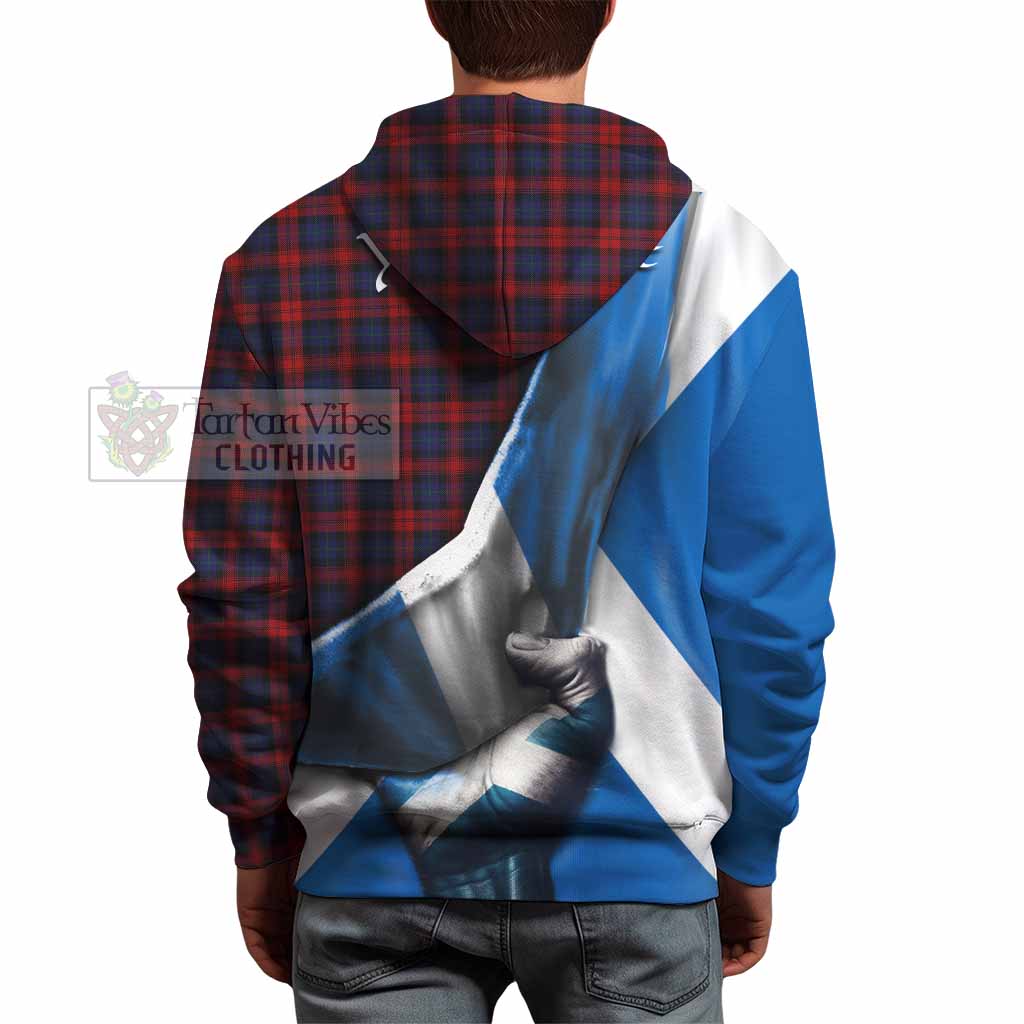 Tartan Vibes Clothing MacLachlan (McLachlan) Tartan Hoodie with Family Crest Scotland Patriotic Style