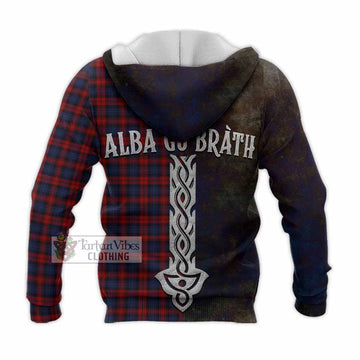 MacLachlan (McLachlan) Tartan Family Crest Knitted Hoodie Alba Gu Brath Be Brave Lion Ancient Style - Tartan Vibes Clothing