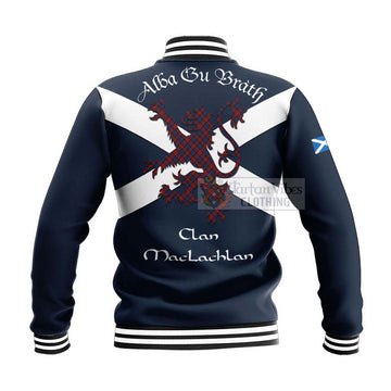 MacLachlan (McLachlan) Tartan Lion Rampant Baseball Jacket  Proudly Display Your Heritage with Alba Gu Brath and Clan Name