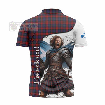 MacLachlan (McLachlan) Crest Tartan Zipper Polo Shirt Inspired by the Freedom of Scottish Warrior