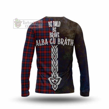 MacLachlan (McLachlan) Tartan Family Crest Long Sleeve T-Shirt Alba Gu Brath Be Brave Lion Ancient Style - Tartan Vibes Clothing