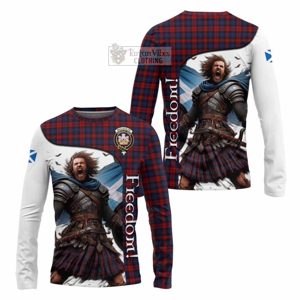 Tartan Vibes Clothing MacLachlan (McLachlan) Crest Tartan Long Sleeve T-Shirt Inspired by the Freedom of Scottish Warrior