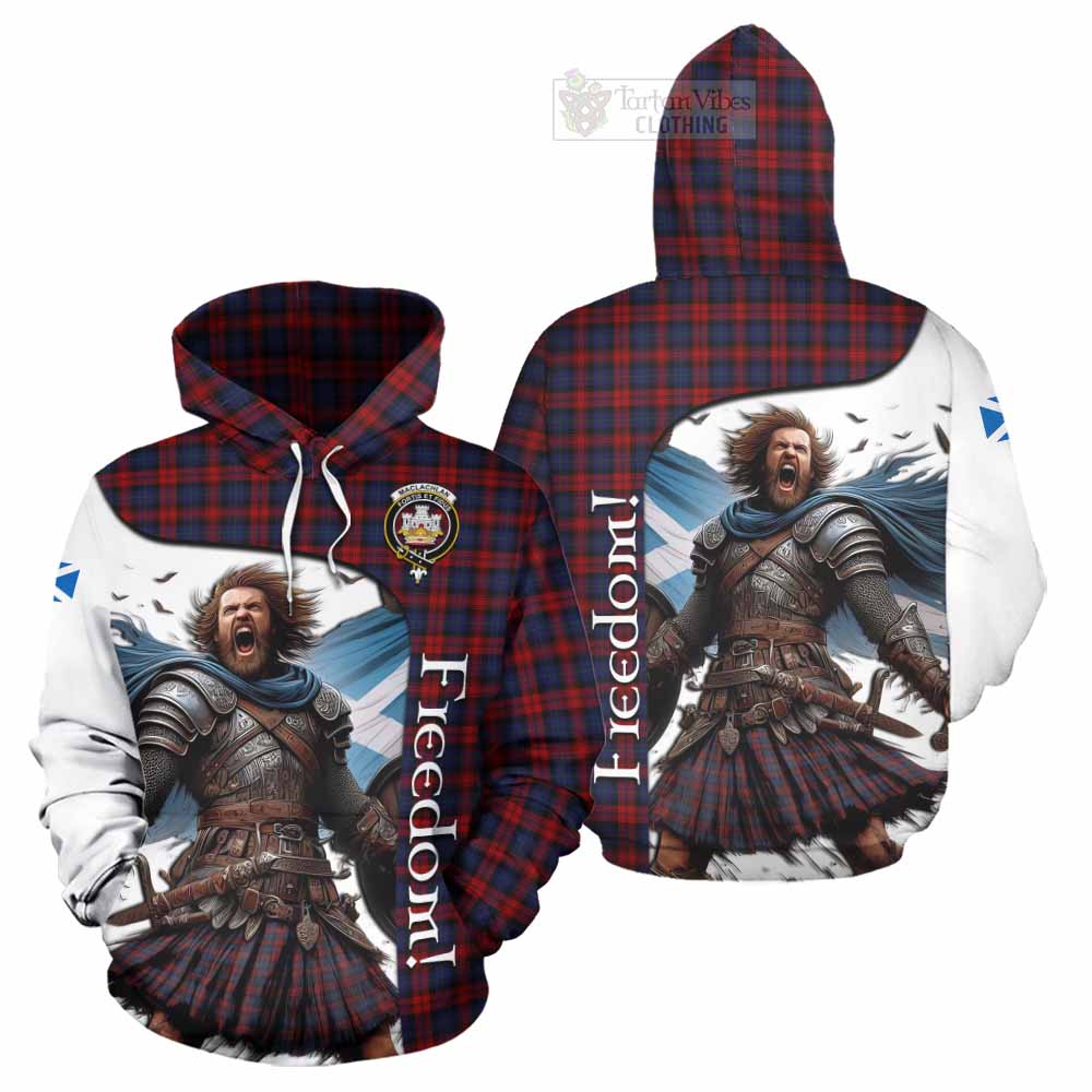 Tartan Vibes Clothing MacLachlan (McLachlan) Crest Tartan Hoodie Inspired by the Freedom of Scottish Warrior