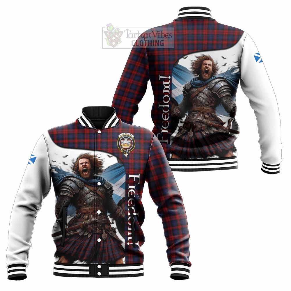 Tartan Vibes Clothing MacLachlan (McLachlan) Crest Tartan Baseball Jacket Inspired by the Freedom of Scottish Warrior