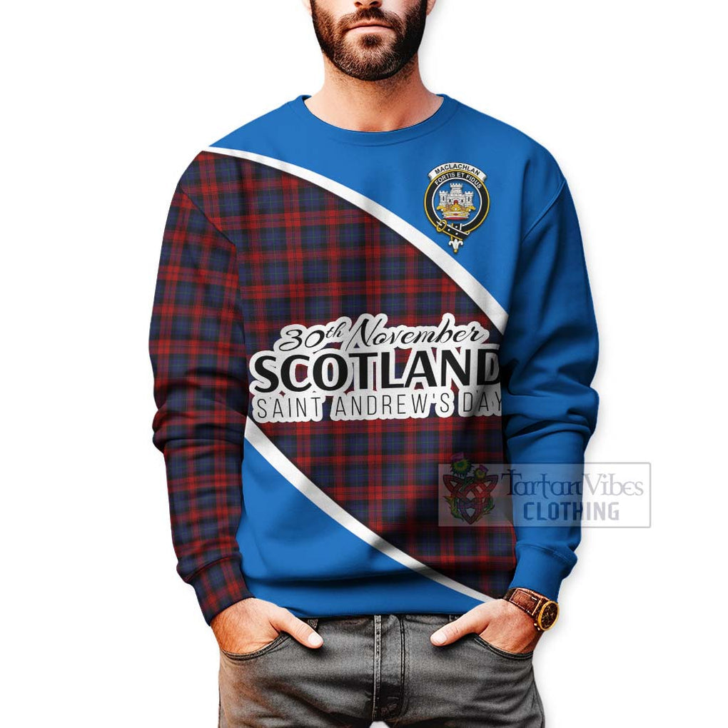 Tartan Vibes Clothing MacLachlan (McLachlan) Family Crest Tartan Sweatshirt Celebrate Saint Andrew's Day in Style