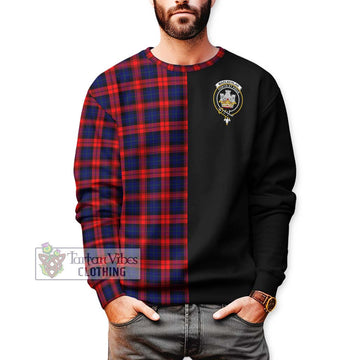 MacLachlan Modern Tartan Sweatshirt with Family Crest and Half Of Me Style