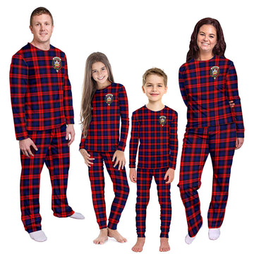 MacLachlan Modern Tartan Pajamas Family Set with Family Crest